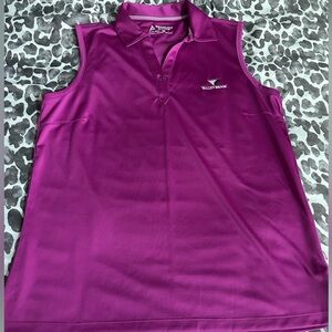 Bermuda Sands sleeveless golf polo sz LG
